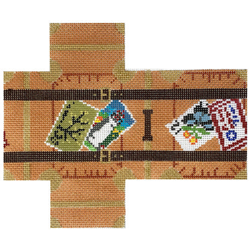 Travel Suitcase Painted Canvas Petite Sweets - 1