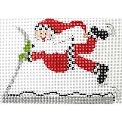 Treadmill Santa Painted Canvas The Princess & Me