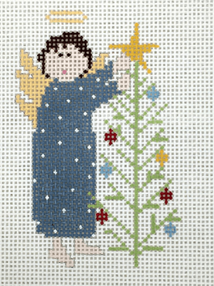 Tree Angel Painted Canvas Pippin