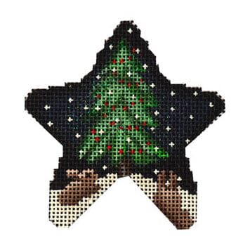 Tree Bunnies Mini Star Painted Canvas Associated Talents - 1