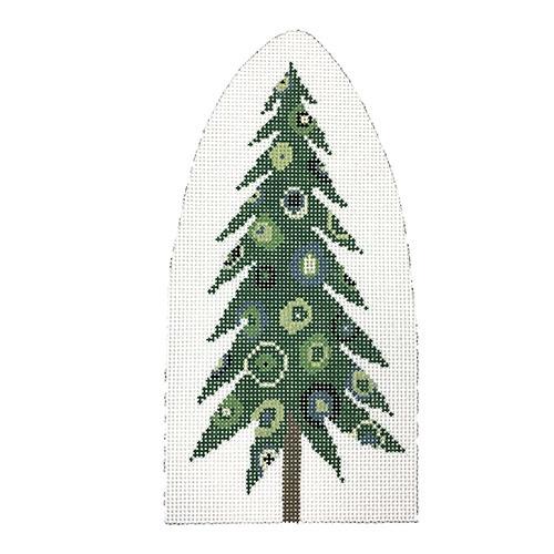 Tree Concentric Circles Painted Canvas Pippin - 1
