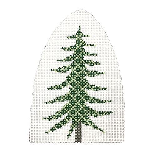 Tree Diagonal Lines Painted Canvas Pippin