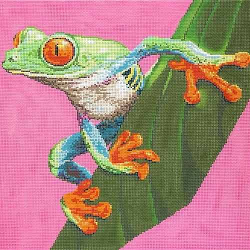 Tree Frog Painted Canvas The Meredith Collection - 1