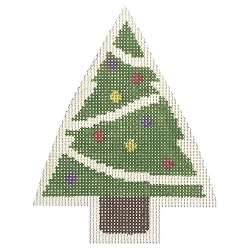 Tree with Ornaments Painted Canvas KCN Designers - 1