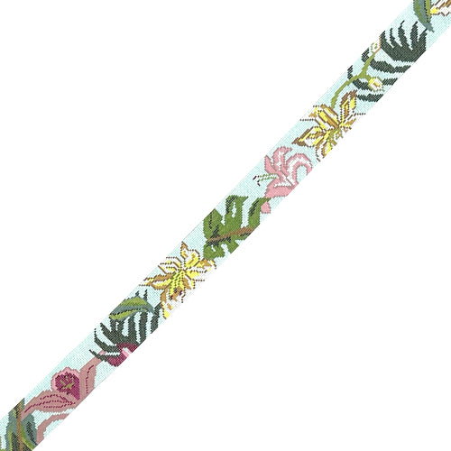 Tropical Lillies Belt CO Painted Canvas Cooper Oaks Design - 1