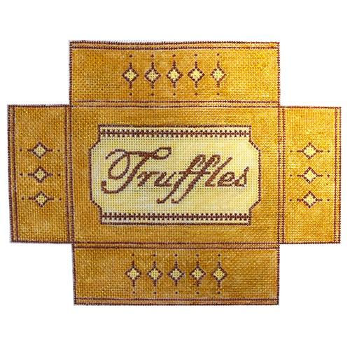 Truffles Box Painted Canvas The Plum Stitchery - 1