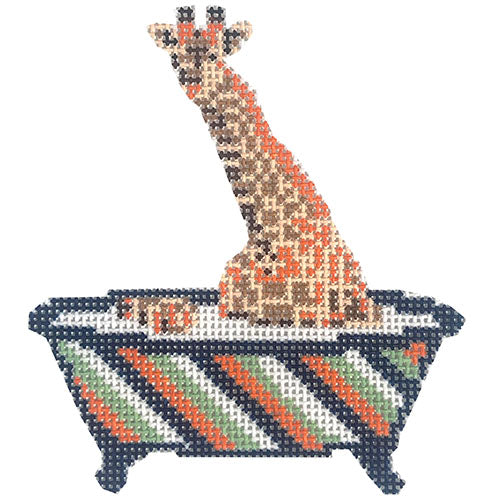 Tub Friends Giraffe Painted Canvas Penny Linn Designs - 1