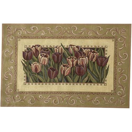 Tulips #18 Pillow Painted Canvas Susan Roberts Needlepoint Designs Inc.