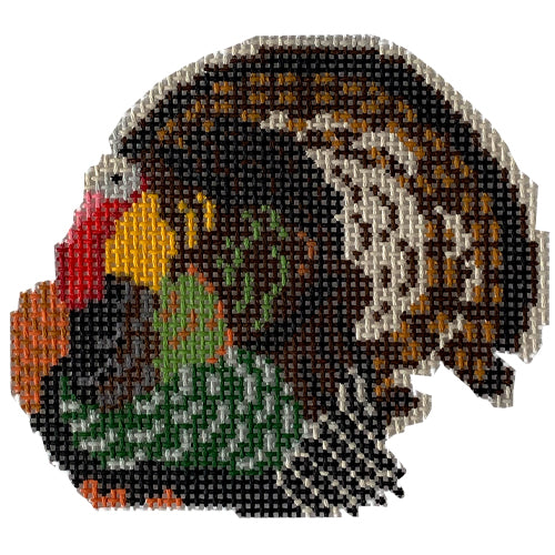 Turkey Ornament Painted Canvas KCN Designers - 1
