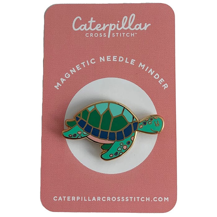 Turtle Enamel Needleminder Accessories Caterpillar Cross - 1