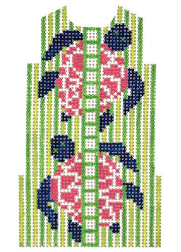 Turtle Shift on 14 Painted Canvas Two Sisters Needlepoint