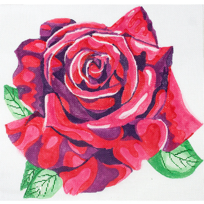 Tuxedo Rose Painted Canvas Jean Smith