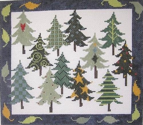 Twelve Trees Painted Canvas Pippin - 1