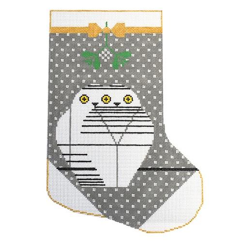 Twowls Stocking Painted Canvas Charley Harper - 1