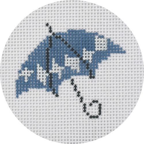 Umbrella Diamonds Painted Canvas Pippin - 1
