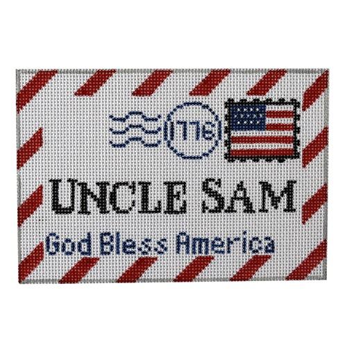 Uncle Sam Letter Painted Canvas Rachel Donley - 1
