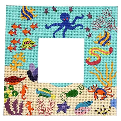 Under the Sea Frame Painted Canvas The Meredith Collection - 1