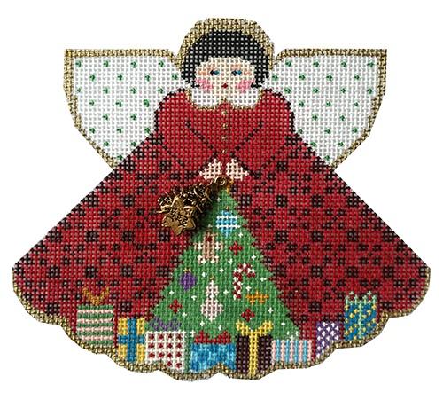 Needlepoint angel tree topper  Needlepoint christmas ornaments, Cross  stitch christmas ornaments, Needlepoint christmas