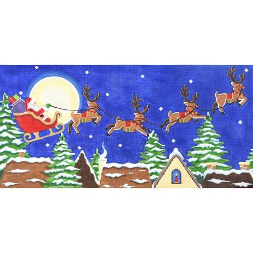 Up on the Roof Tops Painted Canvas Pepperberry Designs - 1
