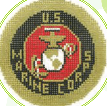 U.S. Marine Corps Painted Canvas Lee's Needle Art Inc. - 1