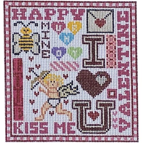 Valentine Teenie Painted Canvas The Meredith Collection