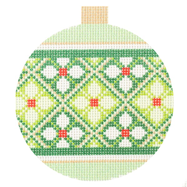 Verona Bauble - Como Printed Canvas Needlepoint To Go 