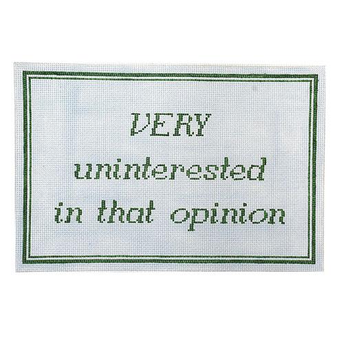 Very Uninterested Painted Canvas C'ate La Vie