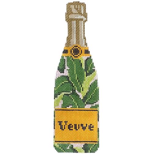 Veuve Banana Leaf Champagne Painted Canvas C'ate La Vie - 1