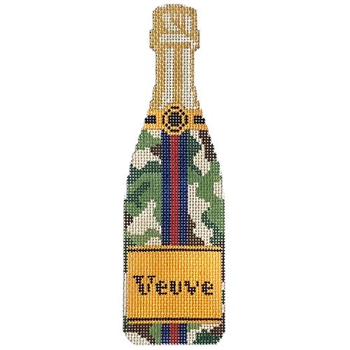 Veuve Camo Champagne Painted Canvas C'ate La Vie - 1