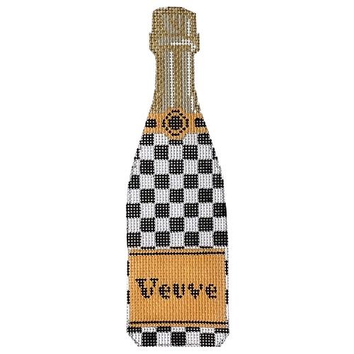 Veuve Check Painted Canvas C'ate La Vie - 1