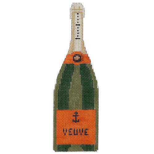 Veuve Champagne Bottle in Louis Vuitton Check Design handpainted Nee –  Needlepoint by Wildflowers