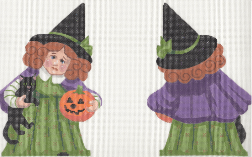 Victorian Witch Painted Canvas Labors of Love Needlepoint - 1