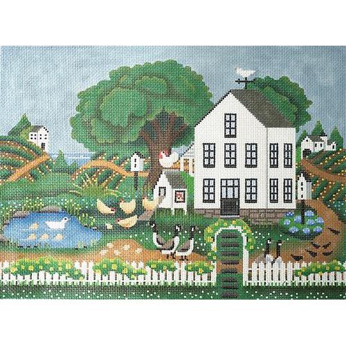 Vineyard House Painted Canvas Melissa Shirley Designs