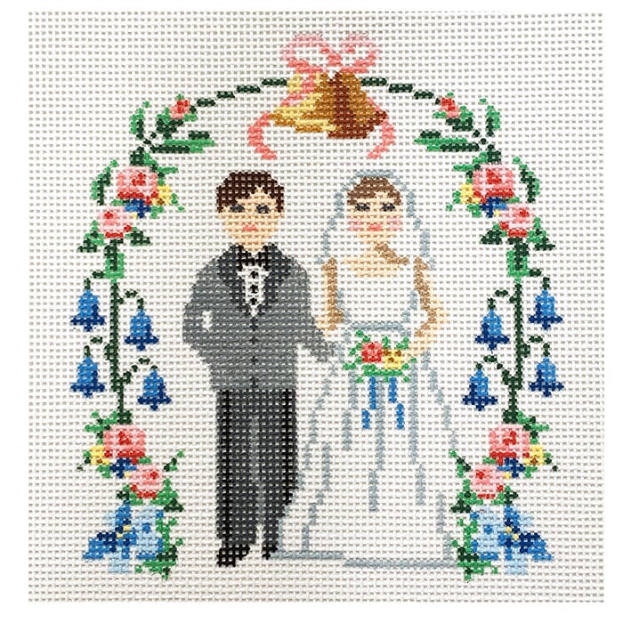 Vintage Cake Topper Painted Canvas Le Point Studio - 1