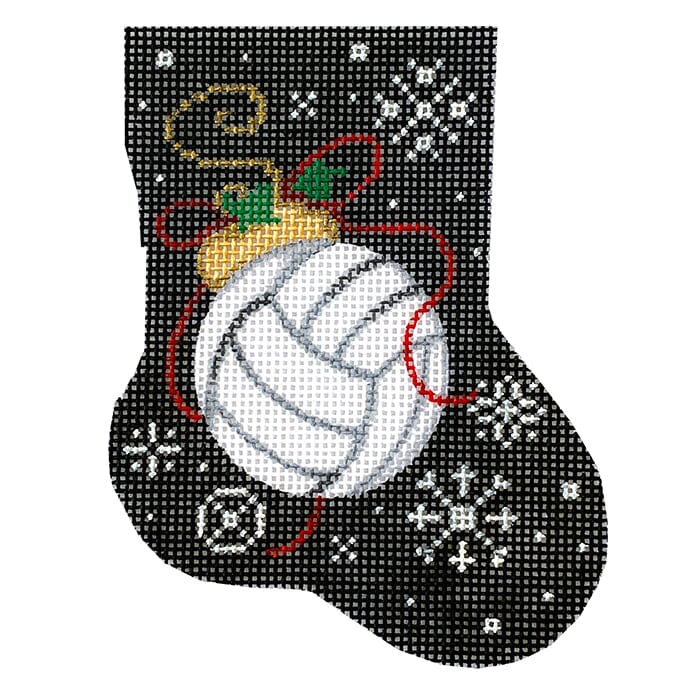 Volleyball Mini Sock Painted Canvas Associated Talents - 1