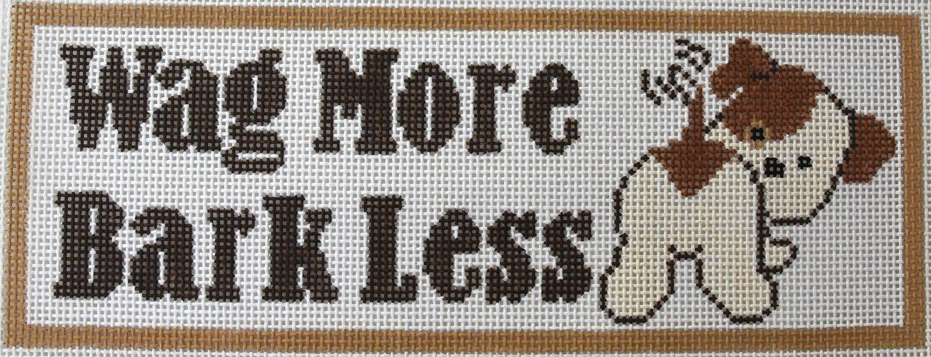 Wag More, Bark Less Painted Canvas The Meredith Collection - 1