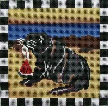 Walrus Painted Canvas Cooper Oaks Design