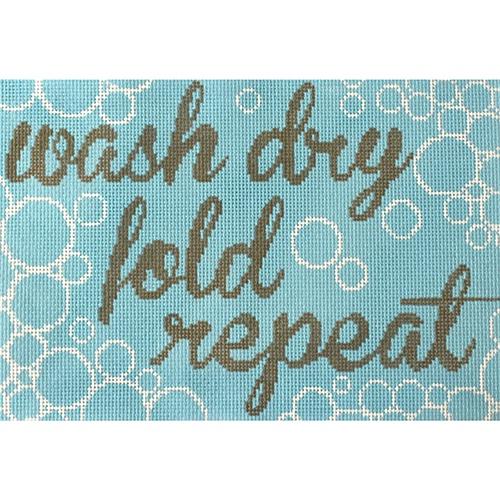 Wash Dry Fold Repeat Painted Canvas CBK Needlepoint Collections - 1