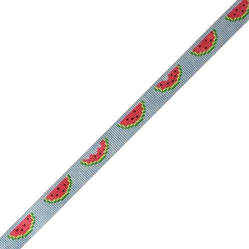 Watermelon Slices Sunglass Strap Painted Canvas Kate Dickerson Needlepoint Collections - 1