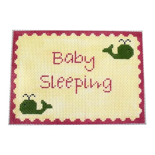 Whale Baby Sleeping Pink Painted Canvas J. Child Designs - 1