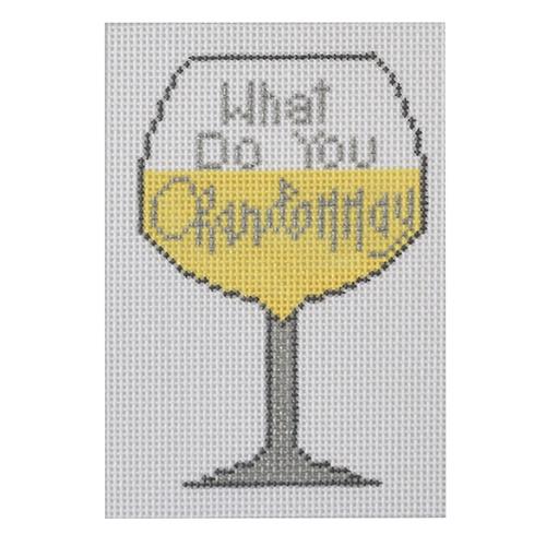 What Do You Chardonnay Painted Canvas A Poore Girl Paints - 1