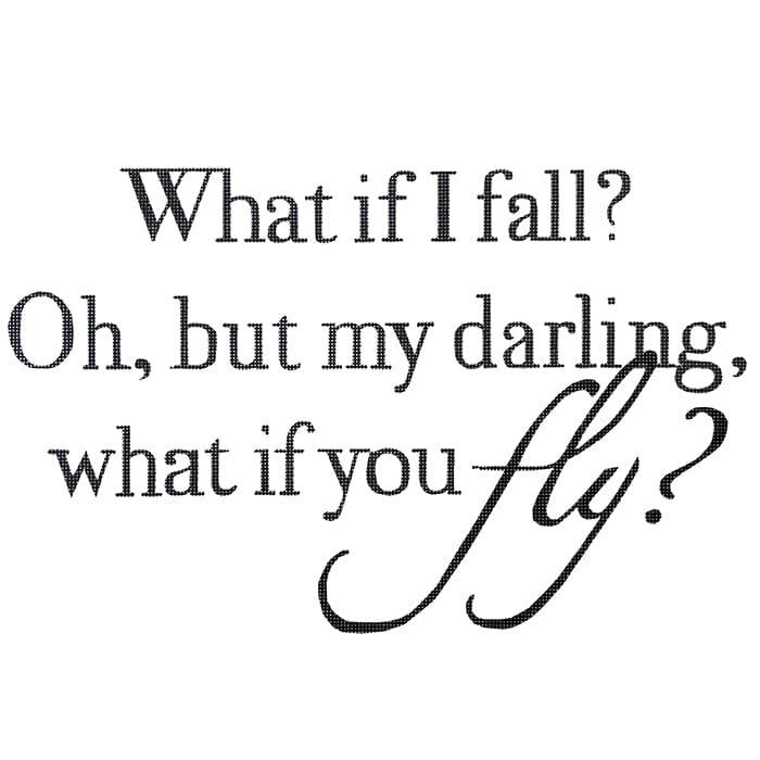 What if I fall… Painted Canvas Colors of Praise - 1