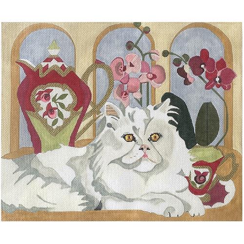 Where's My Crumpet? Cat Painted Canvas Melissa Prince Designs - 1
