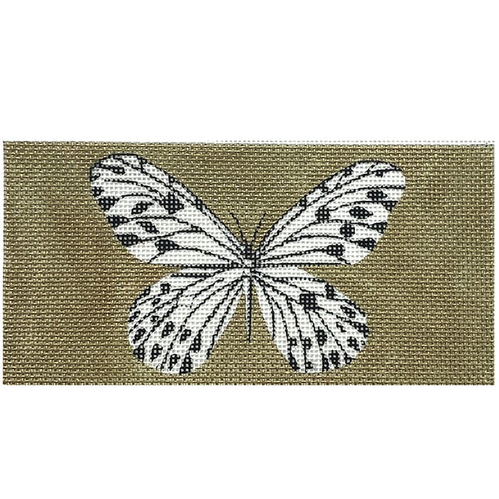 White Butterfly Clutch Insert Painted Canvas Colors of Praise - 1