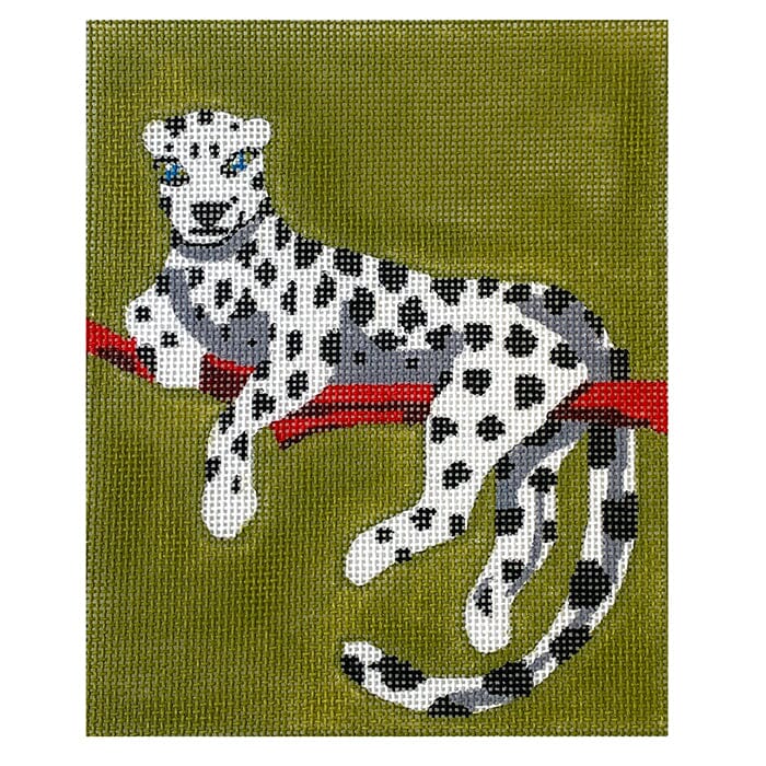 White Leopard Painted Canvas Colors of Praise