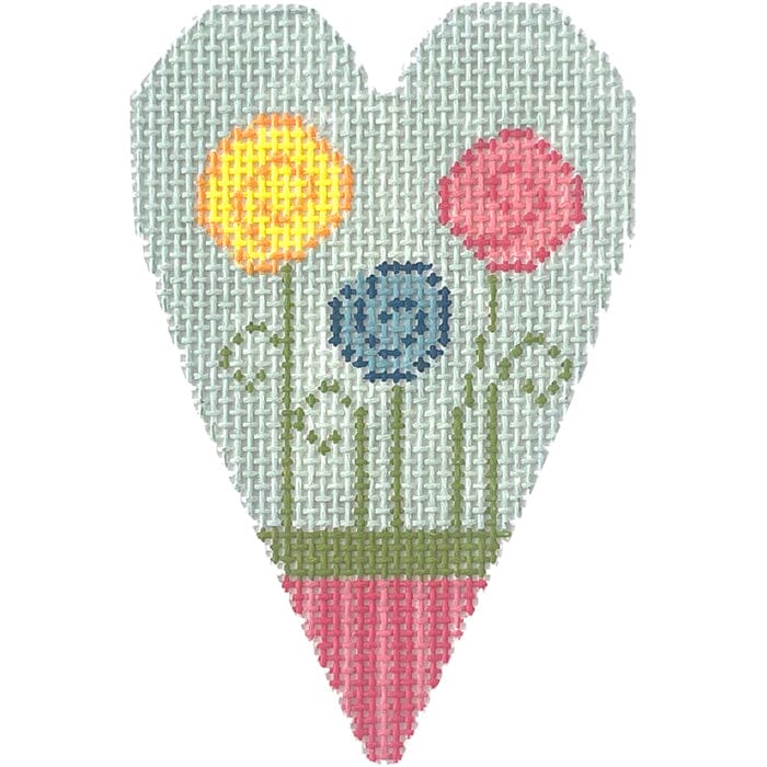 Wild Flowers Canvas Painted Canvas NeedleDeeva - 1