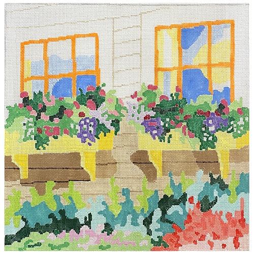 Window Box #2 Painted Canvas Jean Smith - 1
