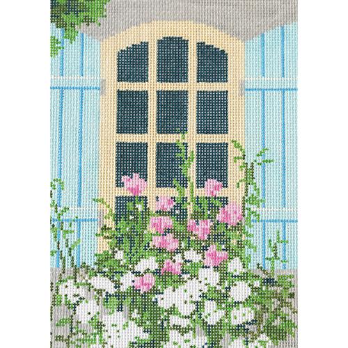 Window - Cottage by the Sea Painted Canvas The Meredith Collection