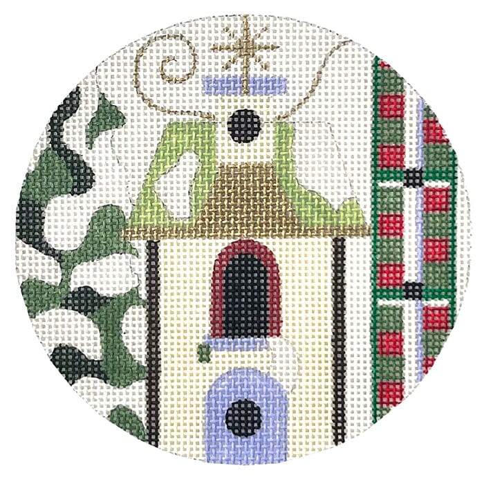 Winter Birdhouse Painted Canvas Melissa Prince Designs - 1