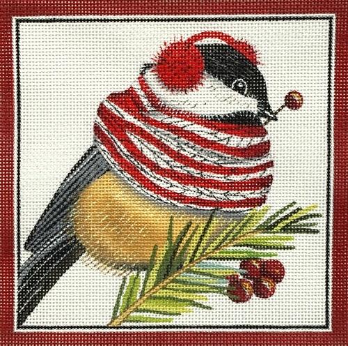 Winter Chickadee Painted Canvas Mary Lake Thompson - 1